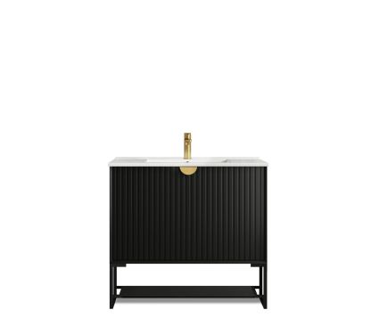 Leg For Marlo Matte Black Vanity