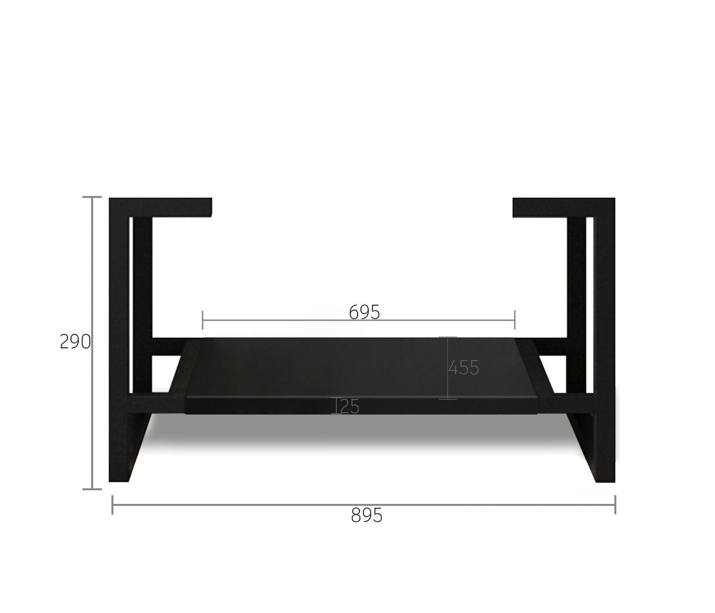 Leg For Marlo Matte Black Vanity