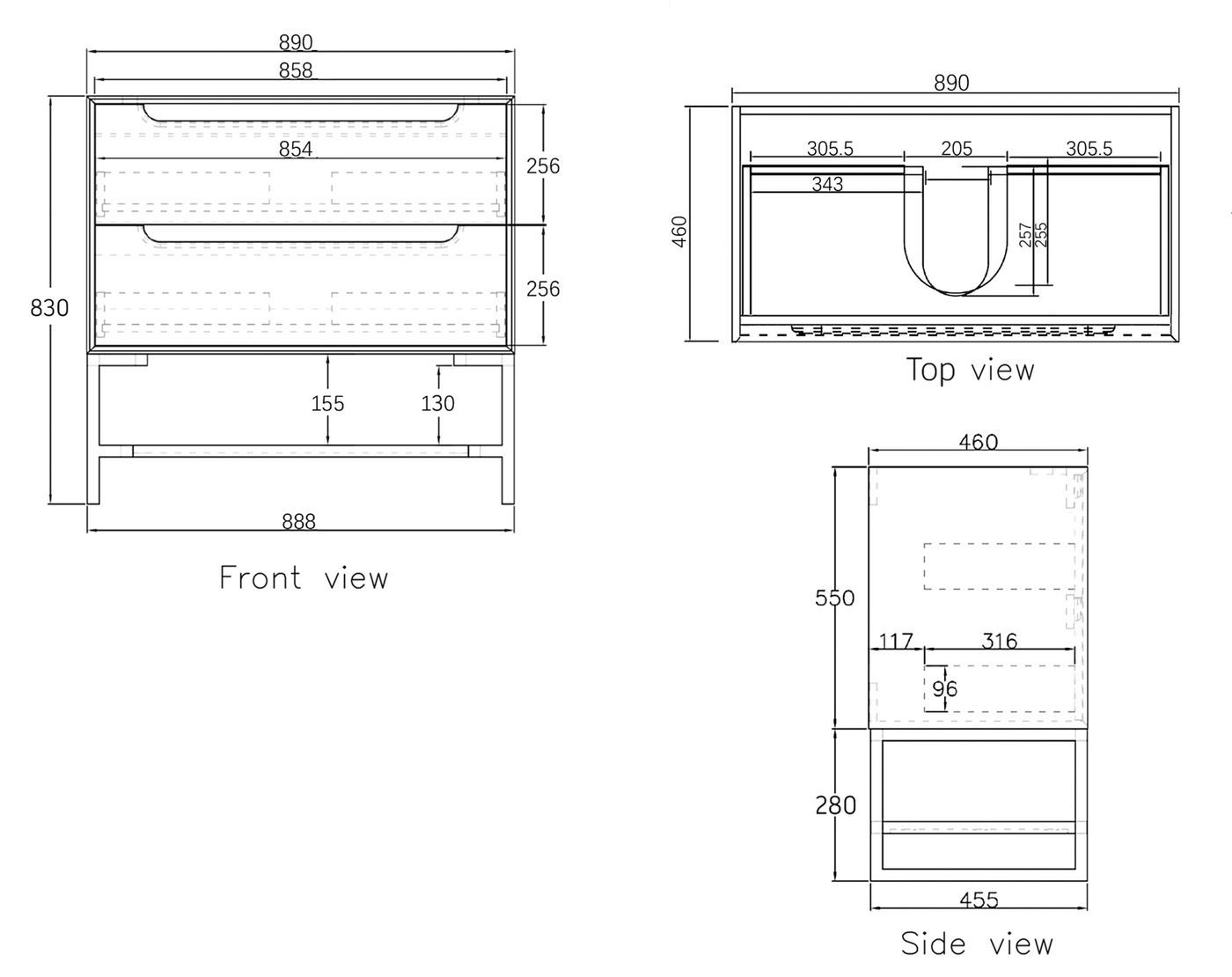 Leg For BYRON Vanity