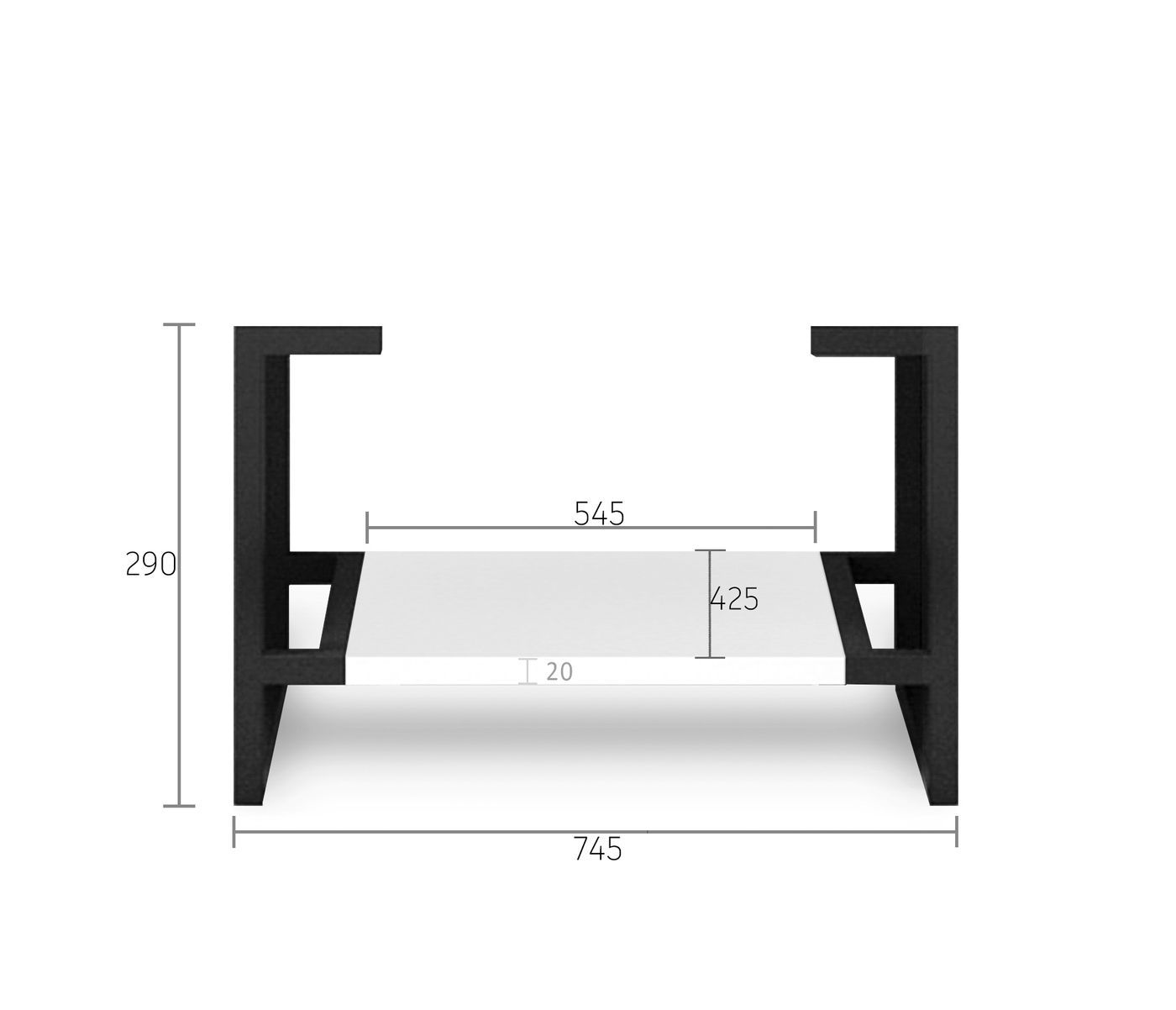 Leg For Noosa Matte White Vanity
