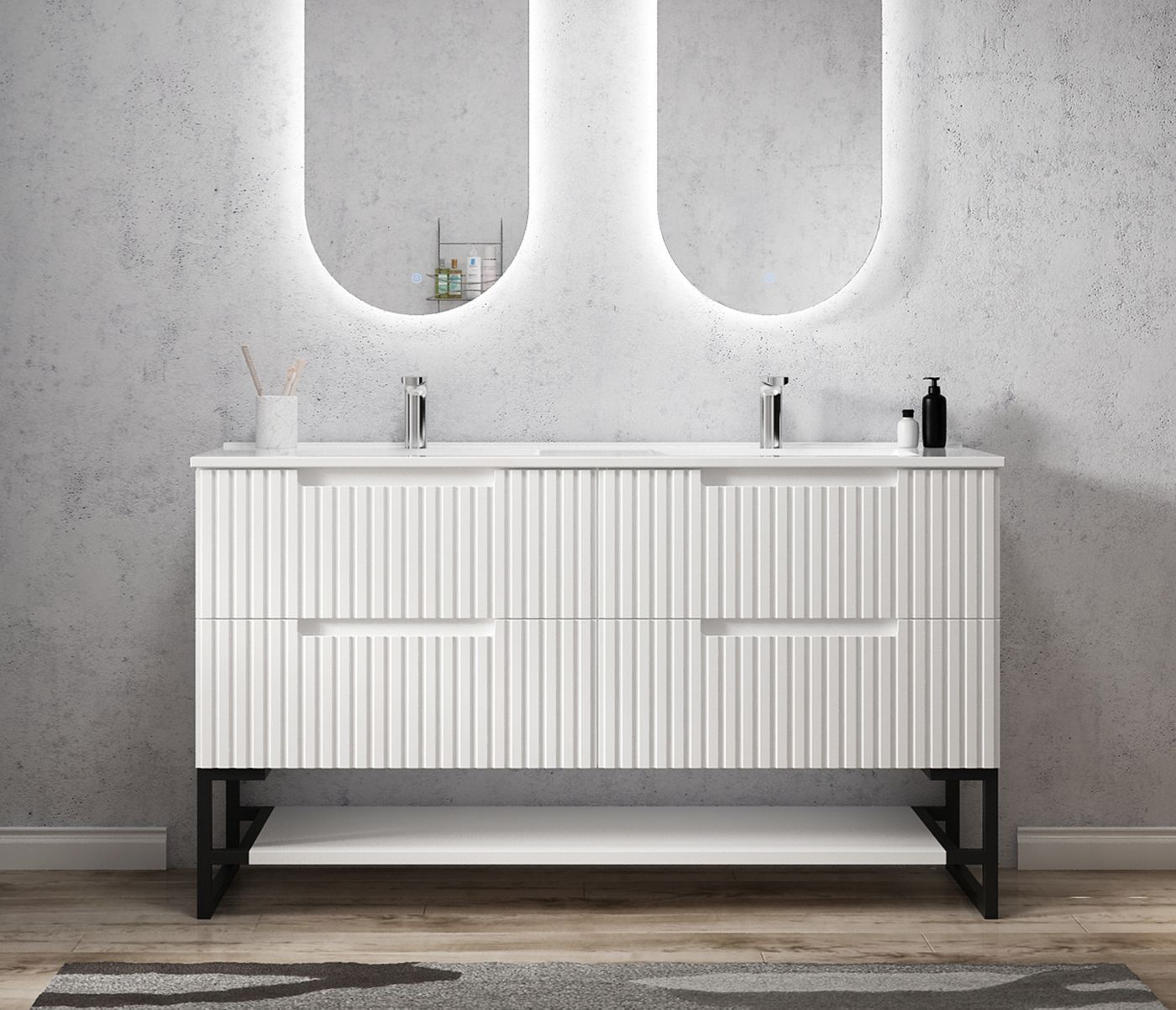 Leg For Noosa Matte White Vanity