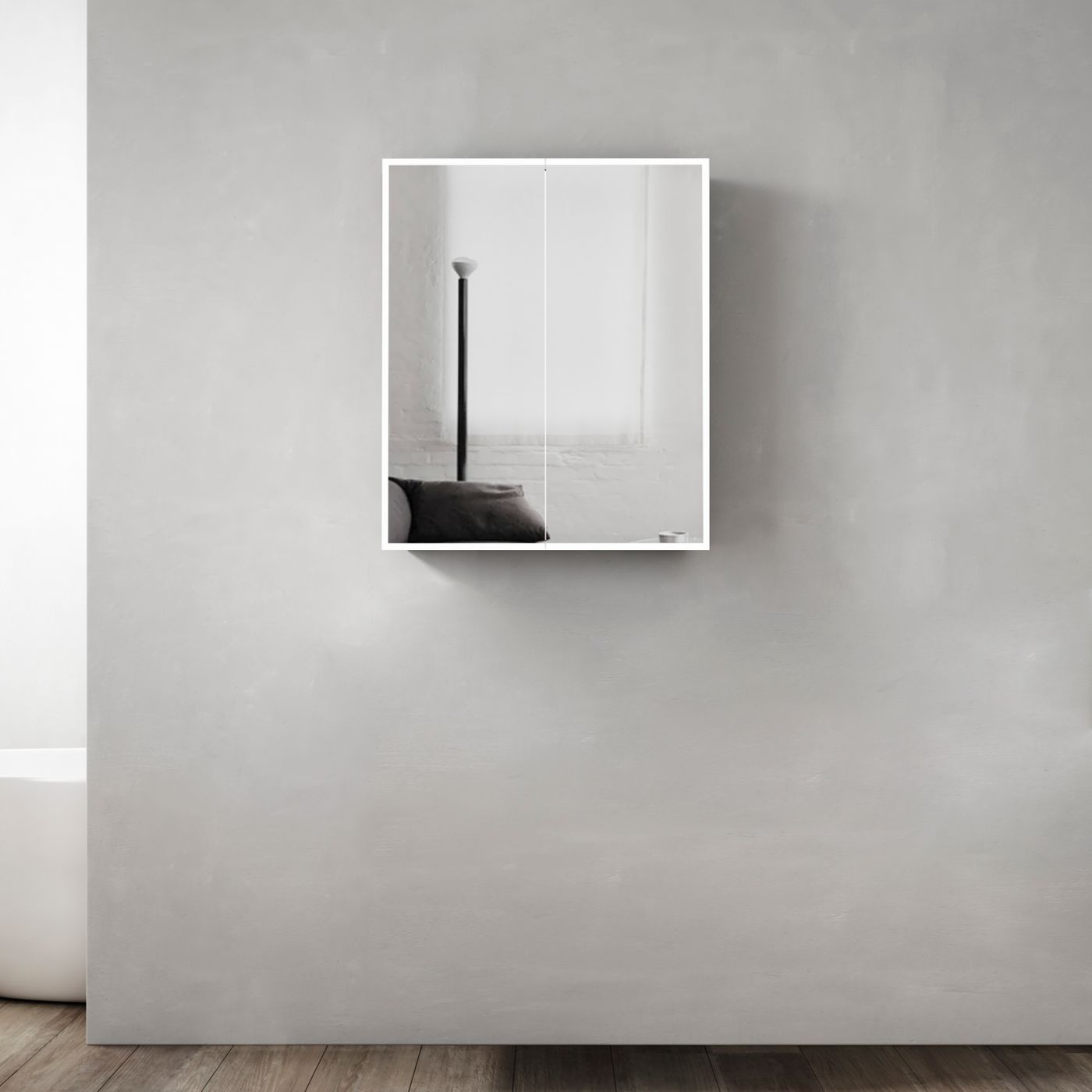 Moonlight led shaving cabinet