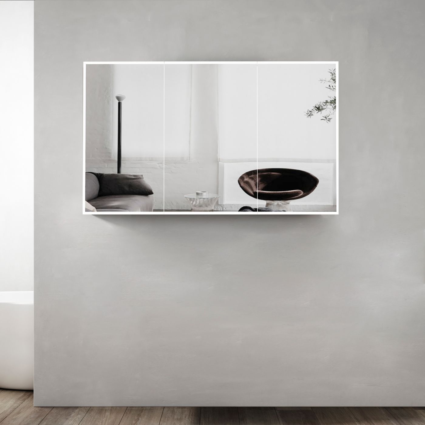 Moonlight led shaving cabinet
