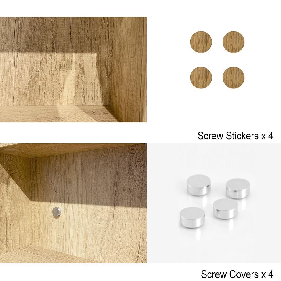 Byron Natural Oak Plywood Shaving Cabinet with Copper Free Mirrror