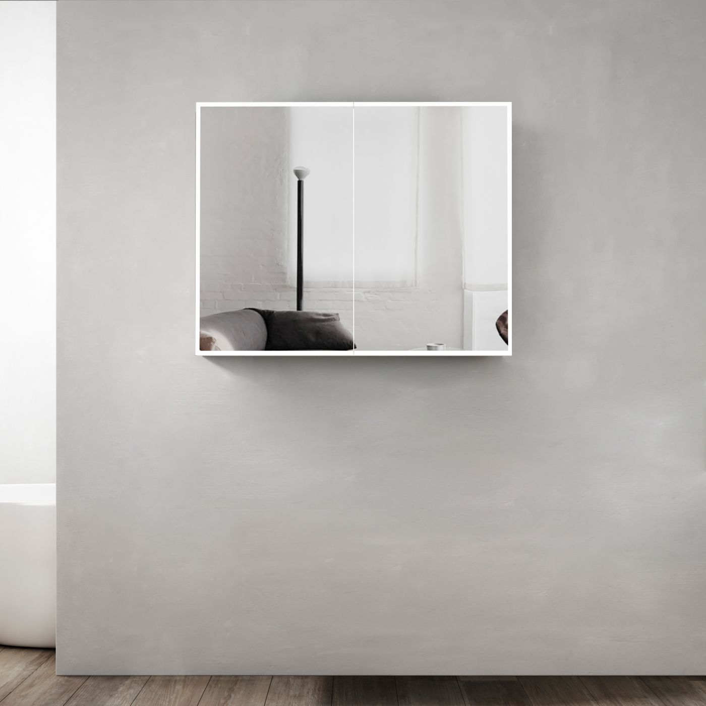 Moonlight led shaving cabinet