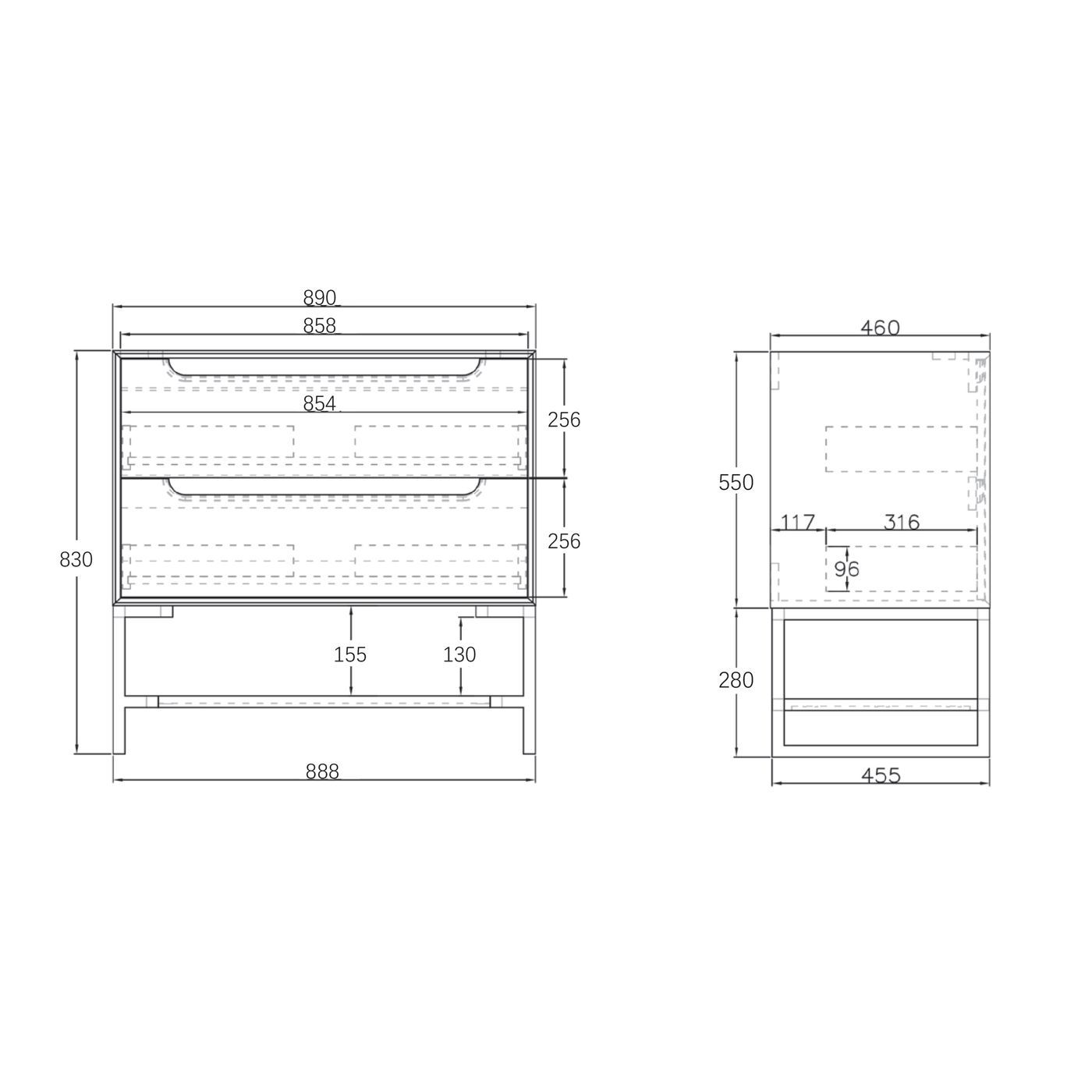 Leg For BYRON Vanity