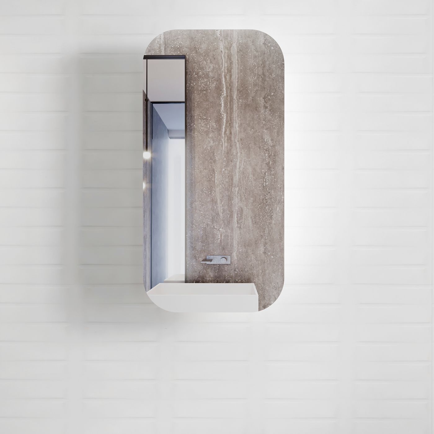 Newport shaving cabinet