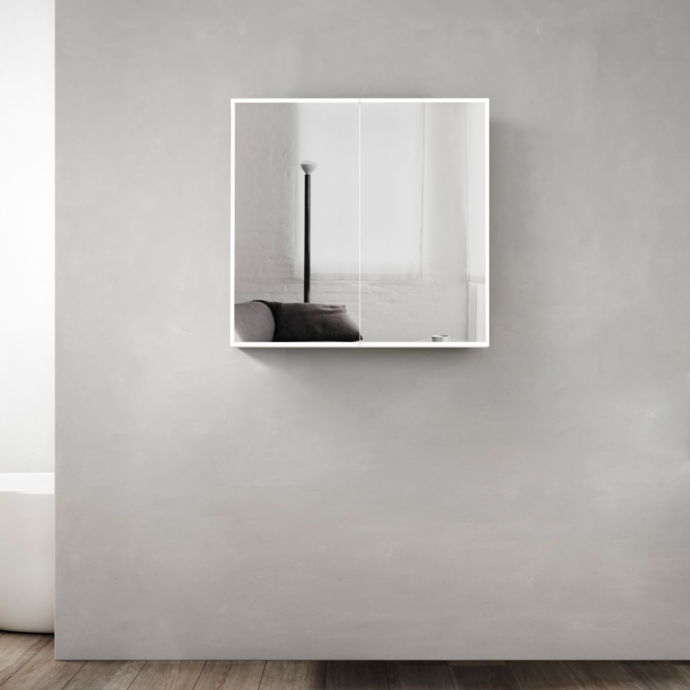 Moonlight led shaving cabinet
