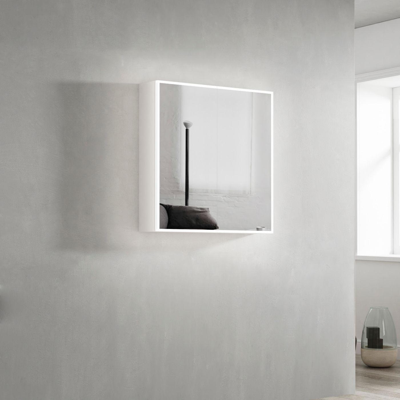 Moonlight led shaving cabinet