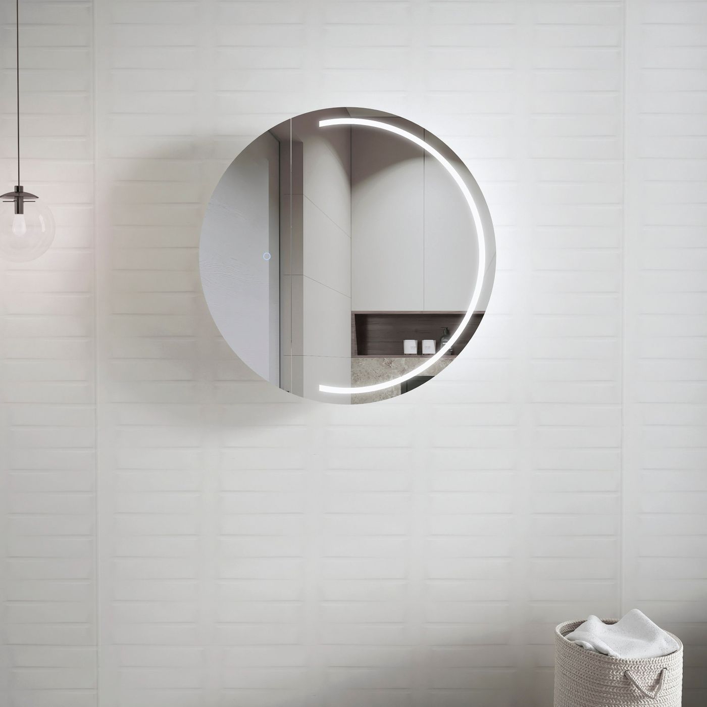 London LED Shaving Cabinet 800x800x130