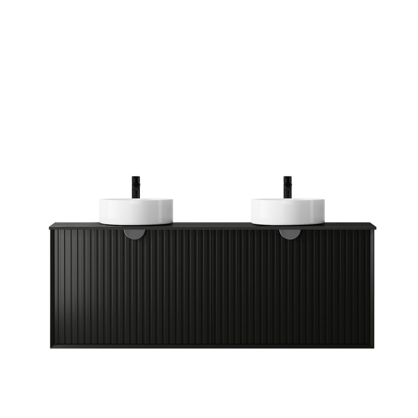 Otti Marlo Matte Black Wall Hung Vanity