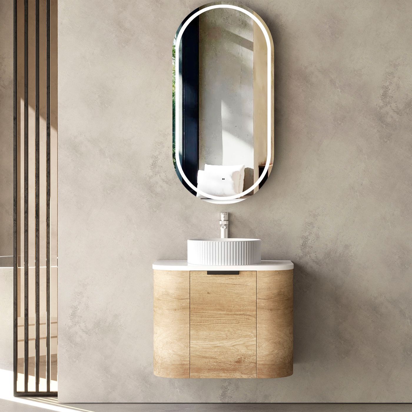 BONDI Wall hung vanity curved design