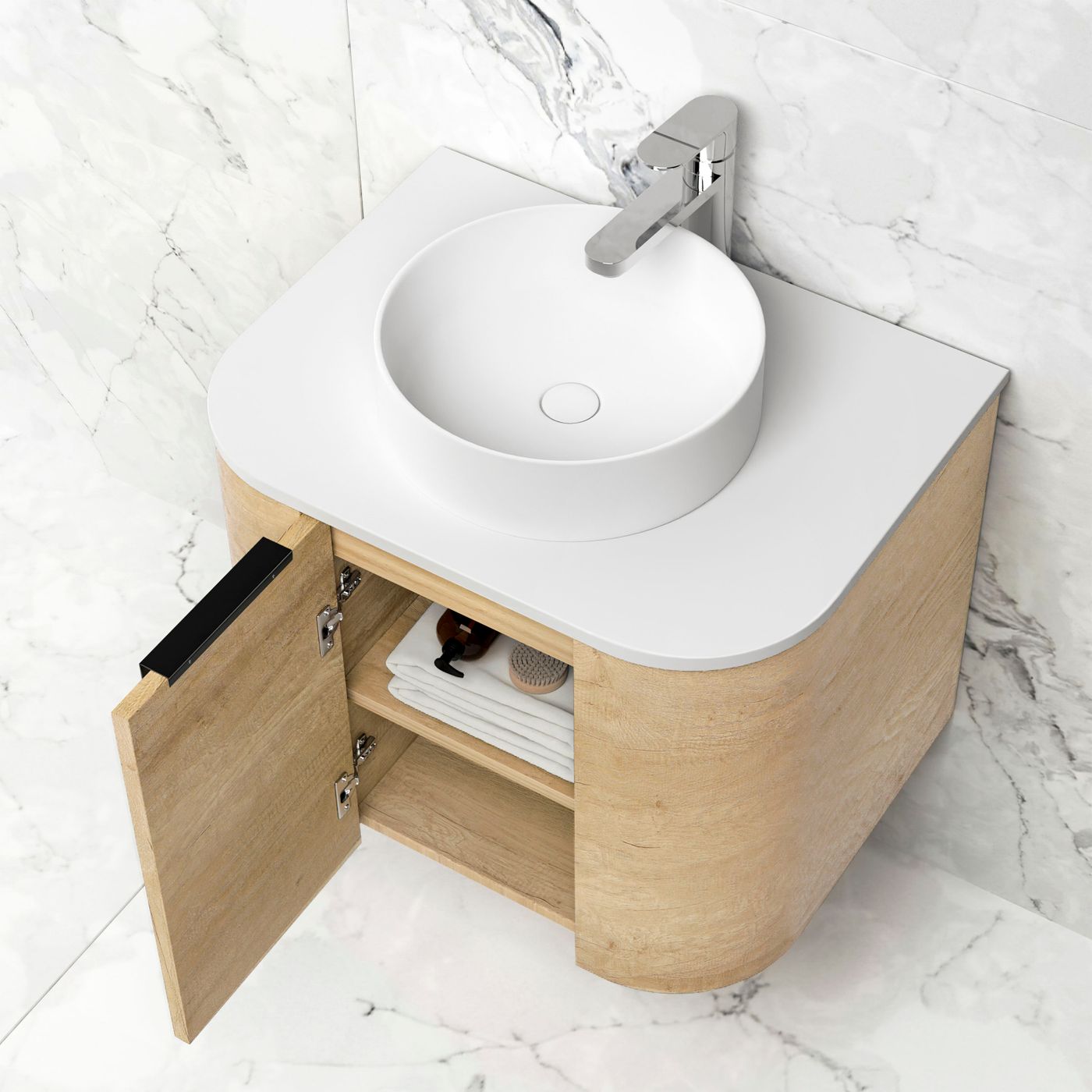 BONDI Wall hung vanity curved design