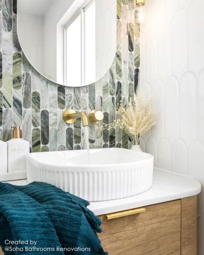 BONDI Wall hung vanity curved design