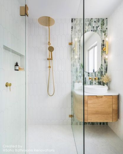 BONDI Wall hung vanity curved design