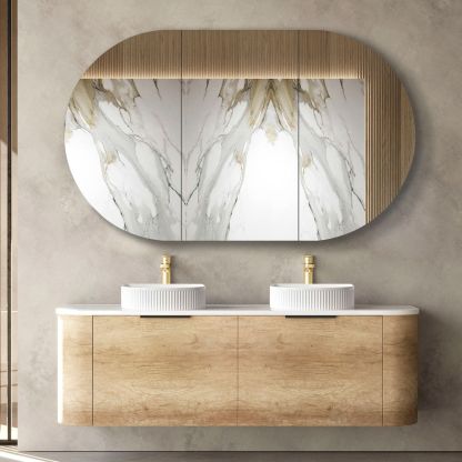 BONDI Wall hung vanity curved design
