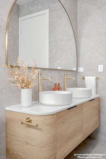 BONDI Wall hung vanity curved design