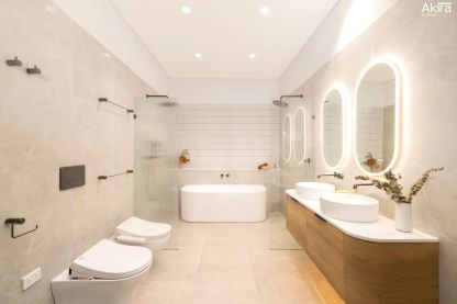 BONDI Wall hung vanity curved design