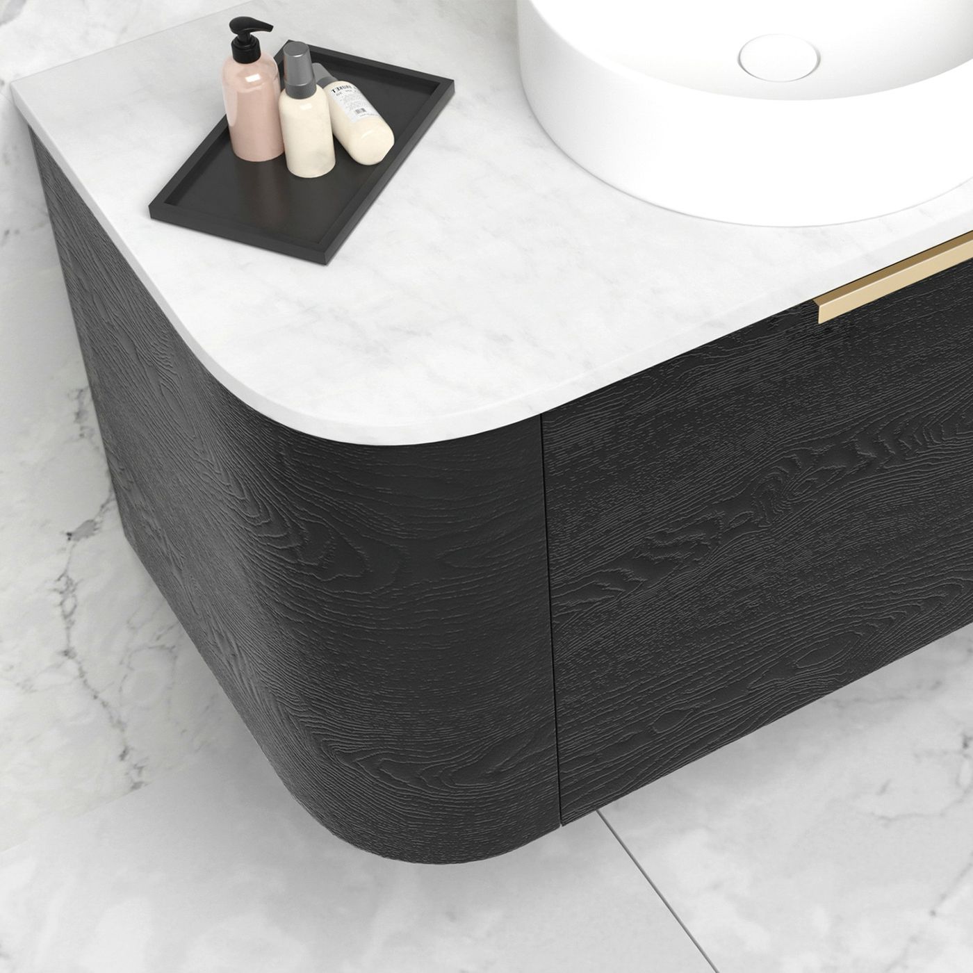 BONDI Wall hung vanity curved design