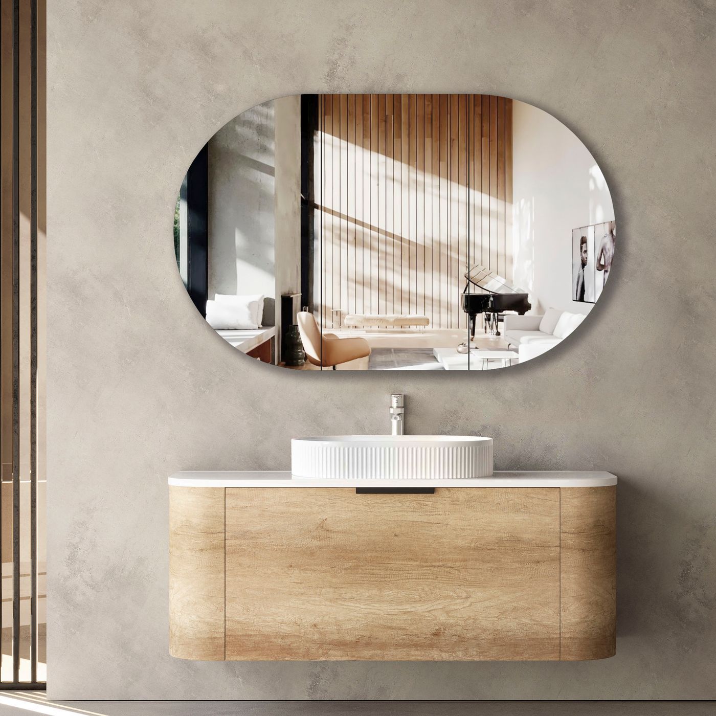 BONDI Wall hung vanity curved design