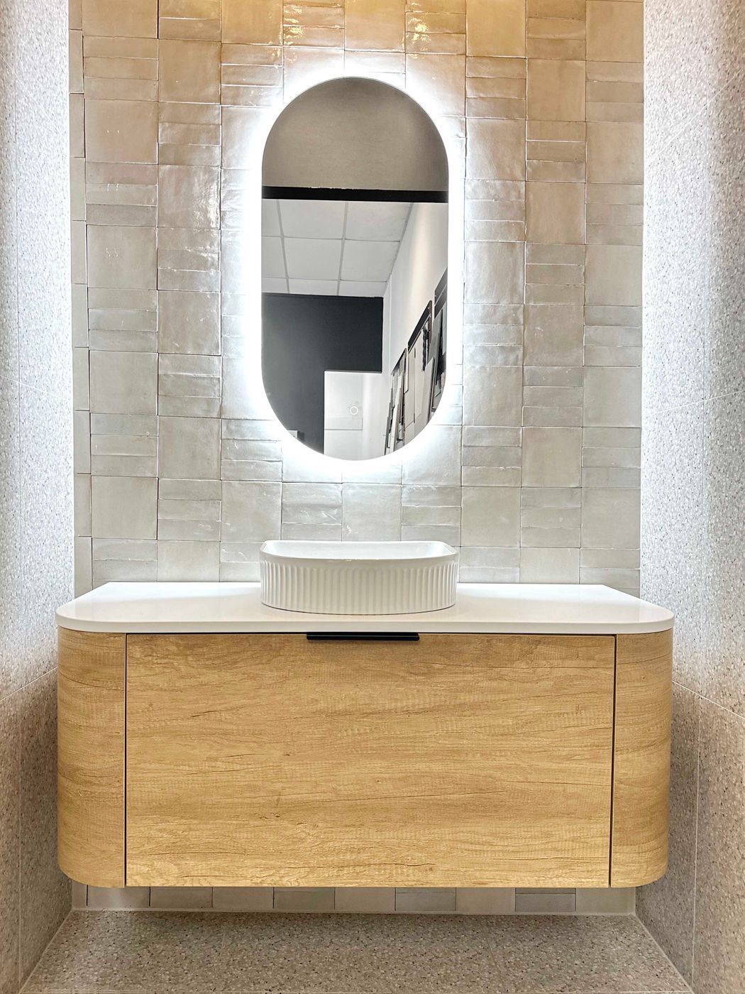 BONDI Wall hung vanity curved design
