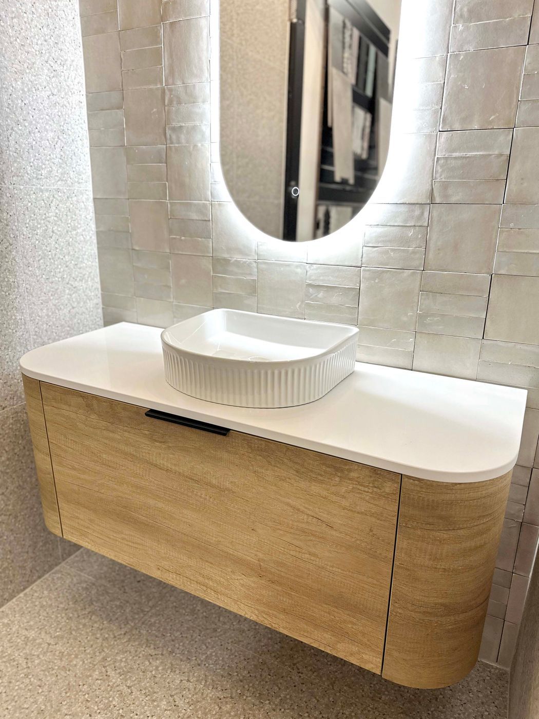BONDI Wall hung vanity curved design