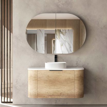 BONDI NATURAL OAK 900X460 CABINET ONLY