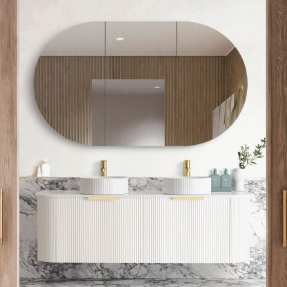 Otti BONDI White Futed Curve Vanity