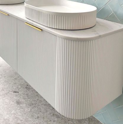 Otti BONDI White Futed Curve Vanity