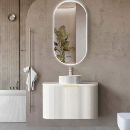 Otti BONDI White Futed Curve Vanity