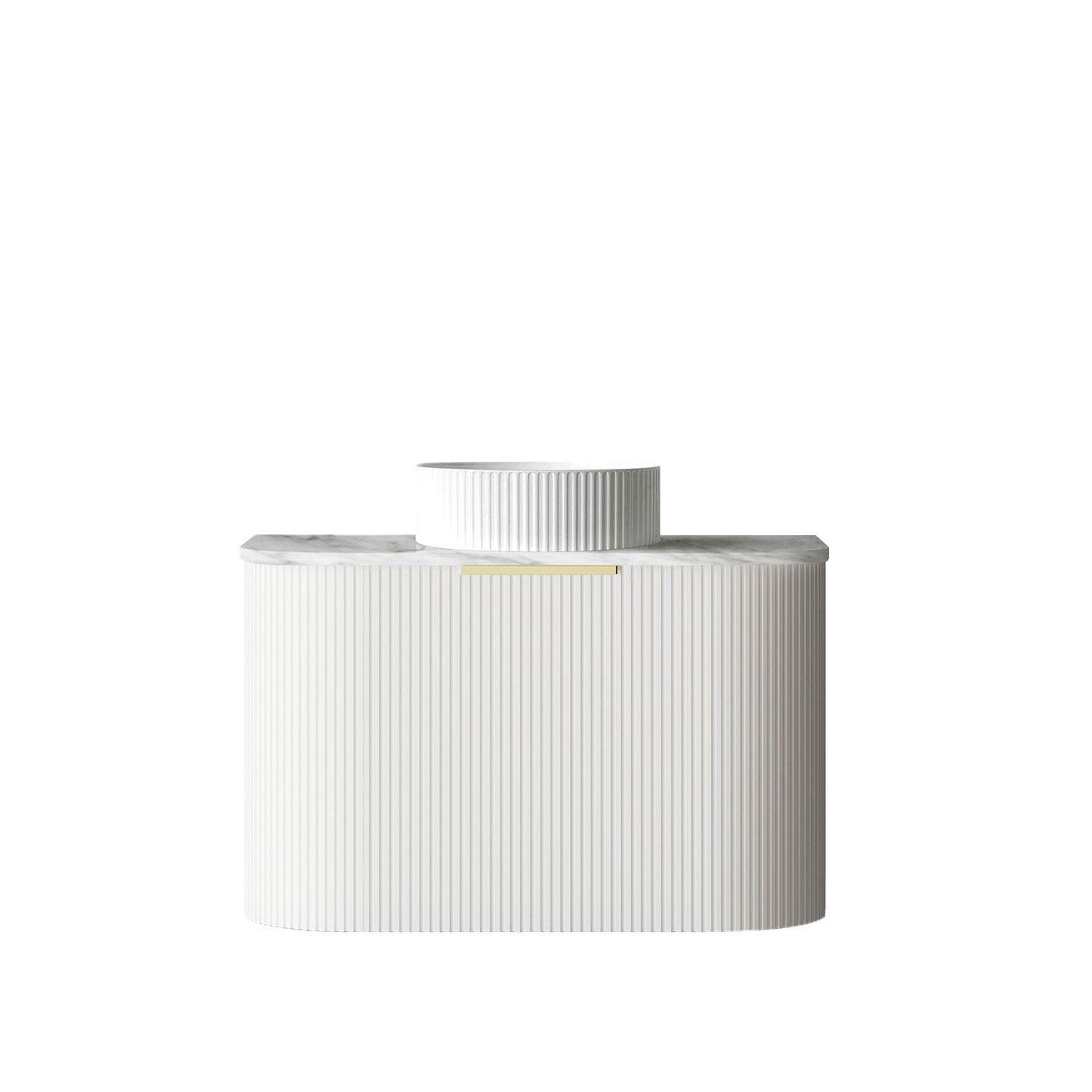 Otti BONDI White Futed Curve Vanity