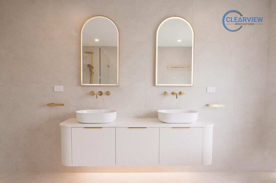 Otti BONDI White Futed Curve Vanity