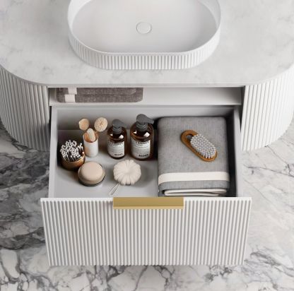 Otti BONDI White Futed Curve Vanity