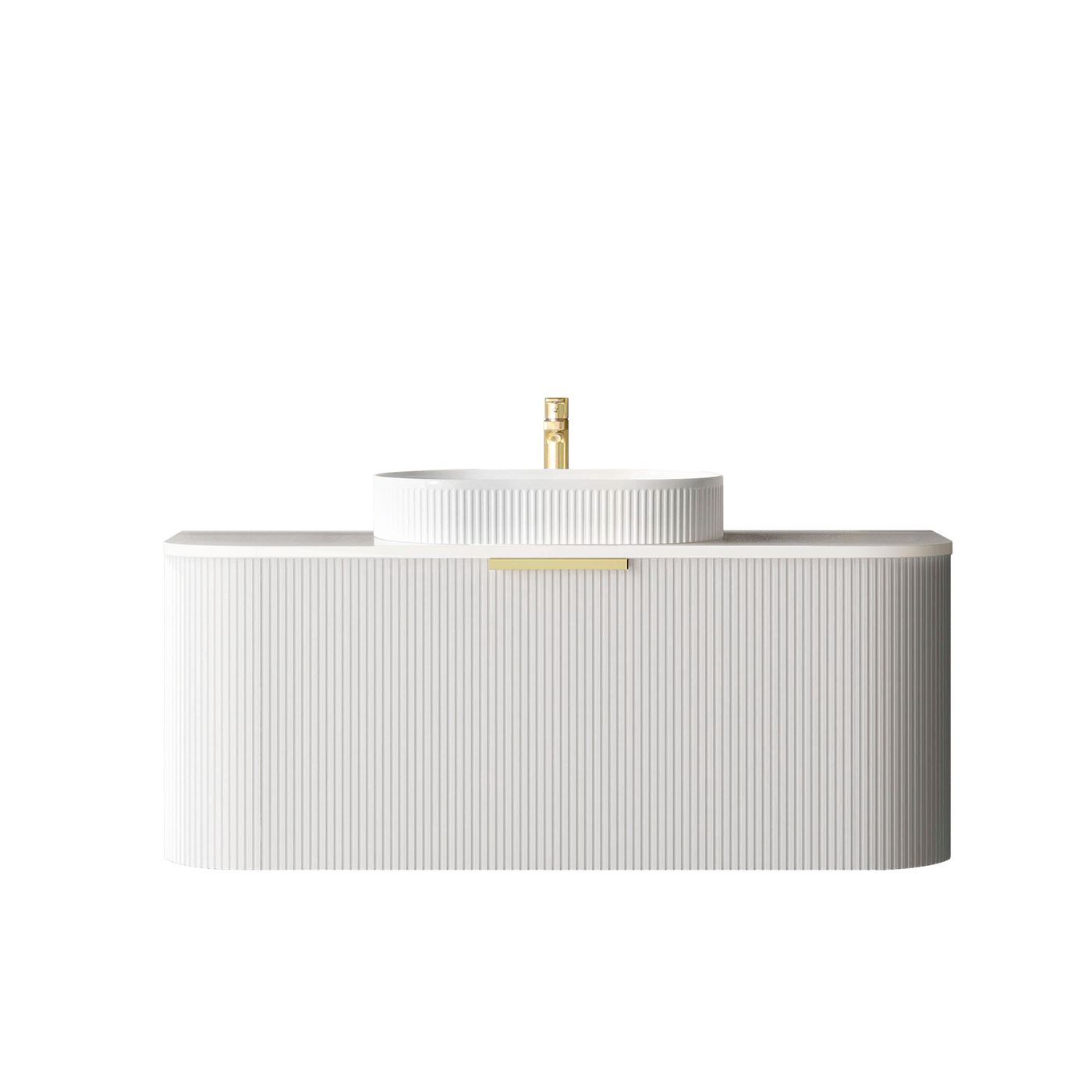 Otti BONDI White Futed Curve Vanity