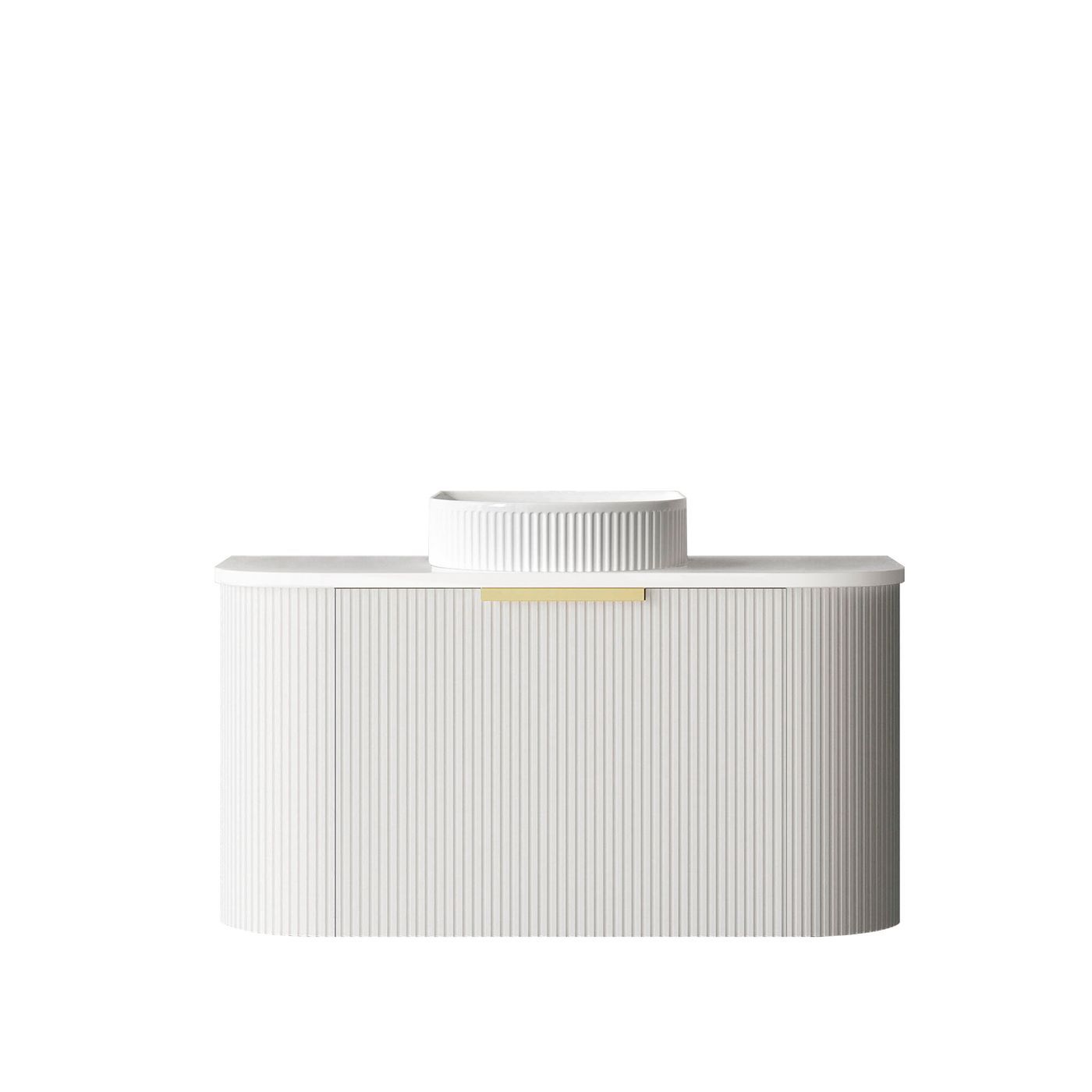 Otti BONDI White Futed Curve Vanity
