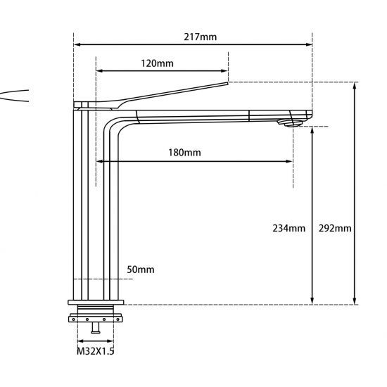 RUSHY - Brushed Nickel Basin Mixer