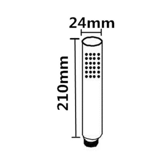 Round Brushed Nickel ABS 3 Function Handheld Shower