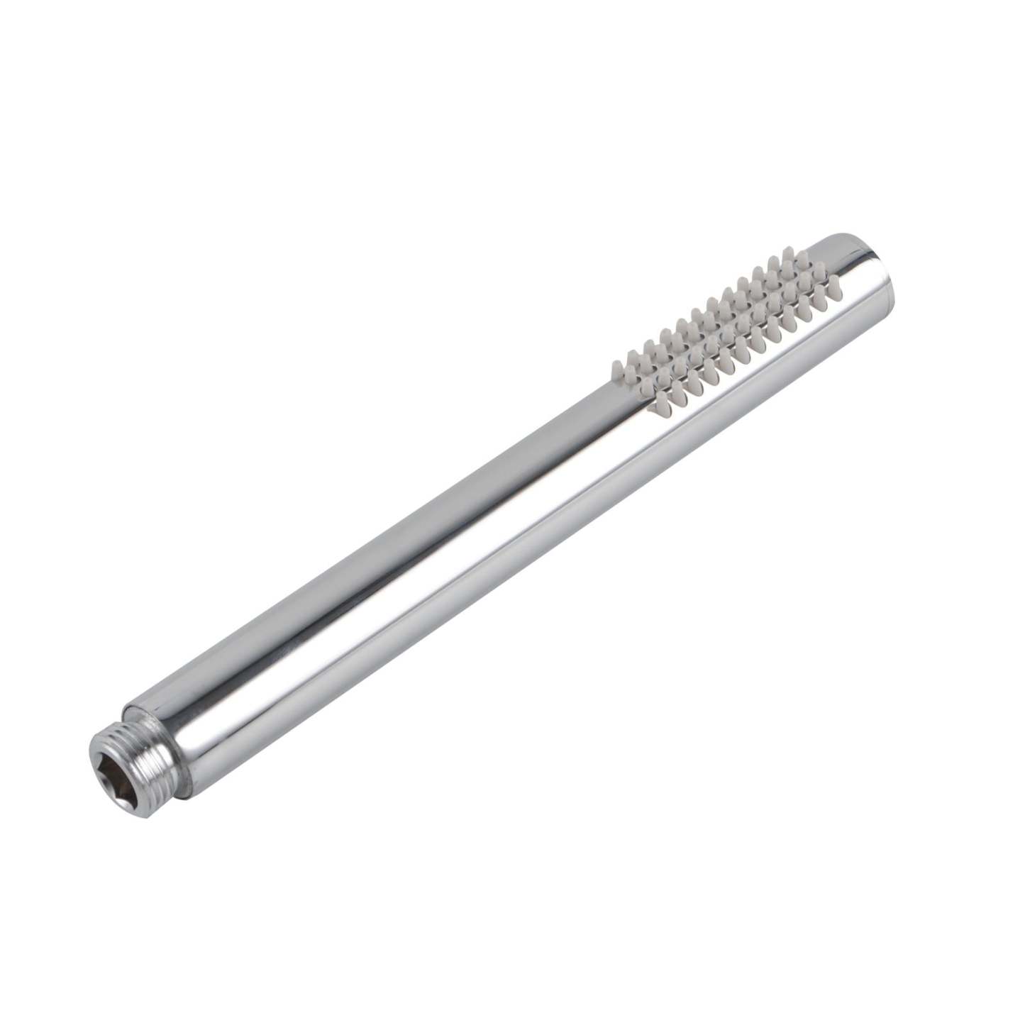 Round Chrome Single Function Handheld Shower (Brass)