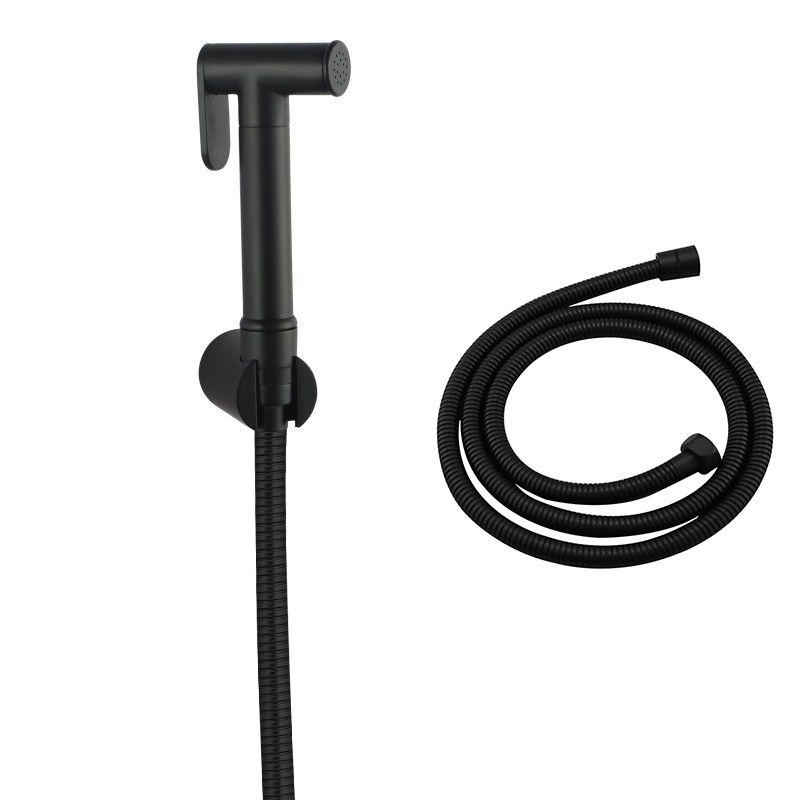 Round Brass Toilet Bidet Spray Kit with 1.2m Stainless Steel Hose