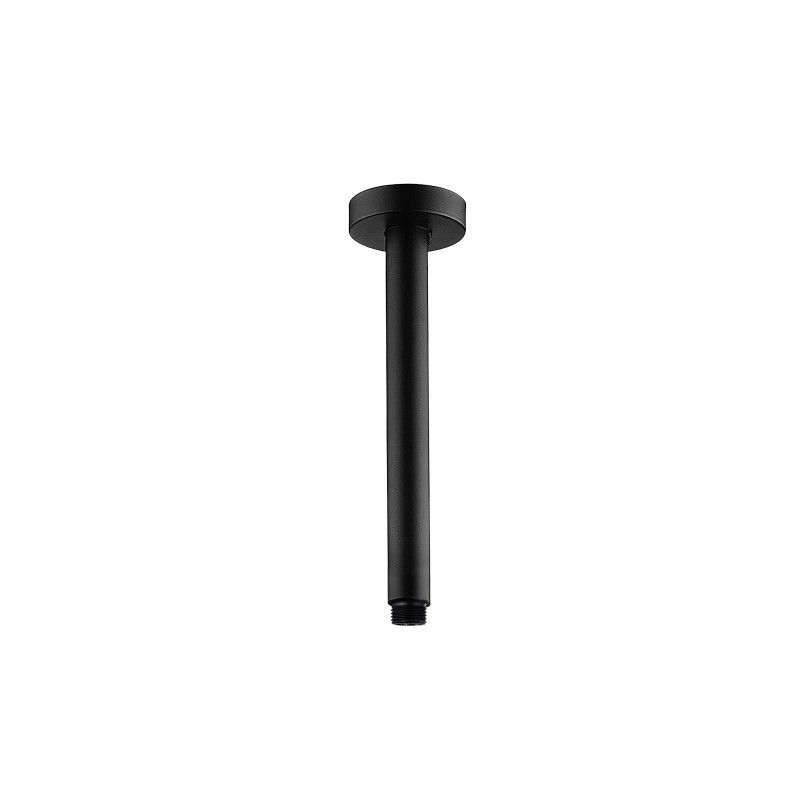 Round Black Ceiling Shower Arm 200mm-YT Bathroom