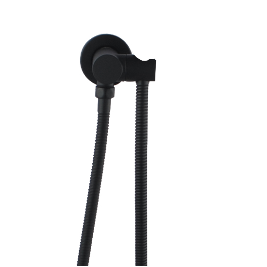 Shower Rail Round Rail Black