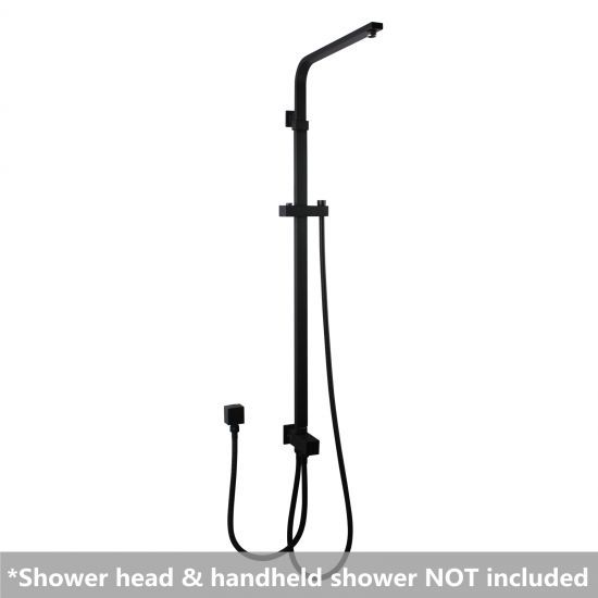 Square Black Shower Station without Shower Head an