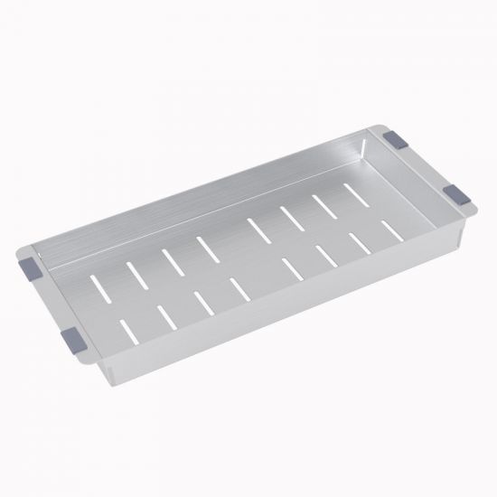 Square stainless steel colander for kitchen sink 443*183*40mm