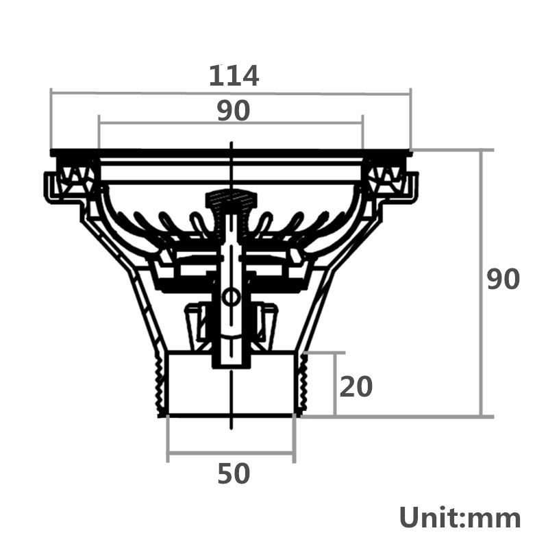 90/114mm Kitchen Sink Gold Strainer Waste Assembly Stainless Steel 304-YT Bathroom