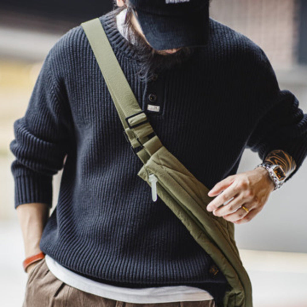 山系戶外绗縫多功能馬甲大容量斜挎包加棉坎肩背心