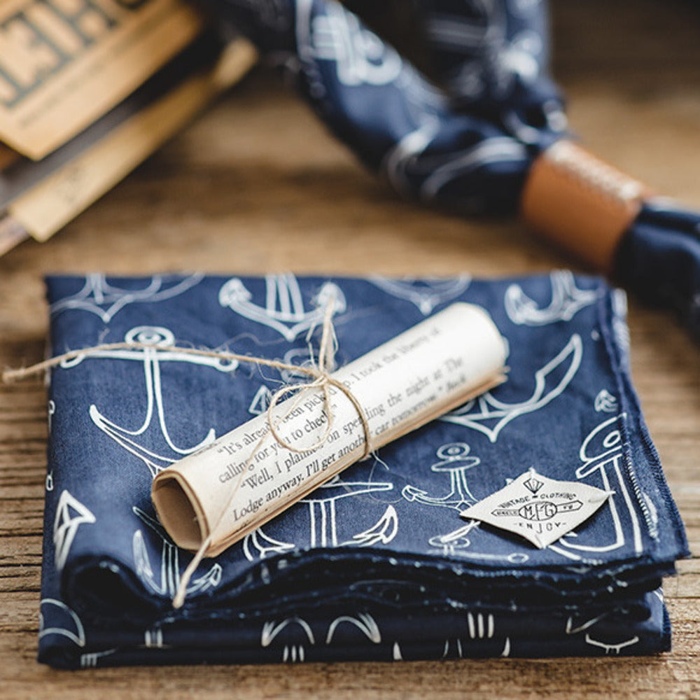 復古方巾飾品阿美咔叽文藝腰果領巾街頭頭巾