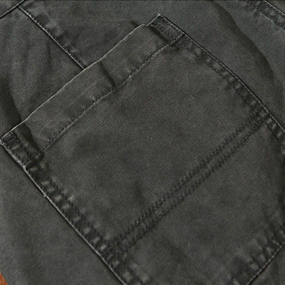 時尚工裝風休閑男士新款寬松直筒美式復古長褲