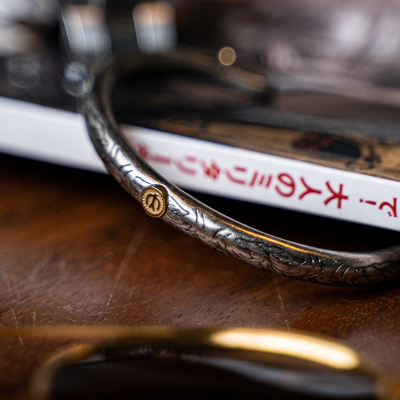 印第安民族風格小眾平價手環高喬復古風唐草金鷹手鐲