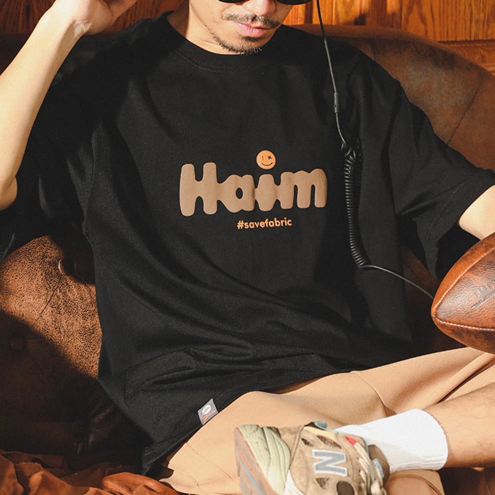 美式復古短袖t恤夏季新款純棉印花潮牌寬松大碼t恤