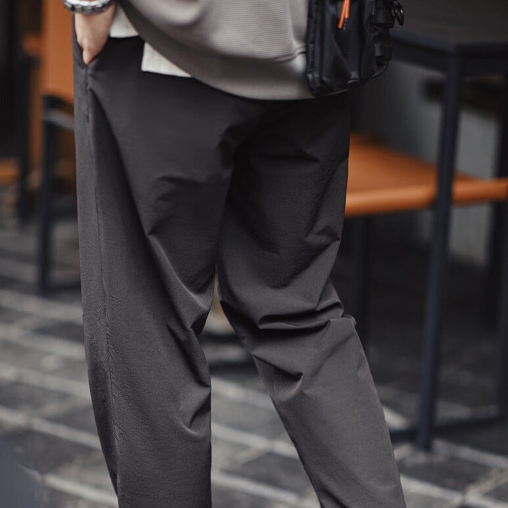 美式休閑長褲四面彈直筒聰明褲cleanfit彈力抗皺錐形褲